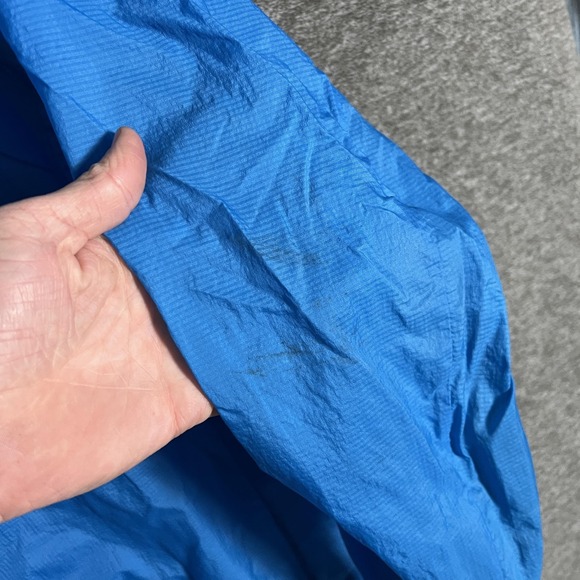 Patagonia Jacket Mens Large Blue Houdini Nylon Hooded Windbreaker Lightweight - Picture 3 of 11